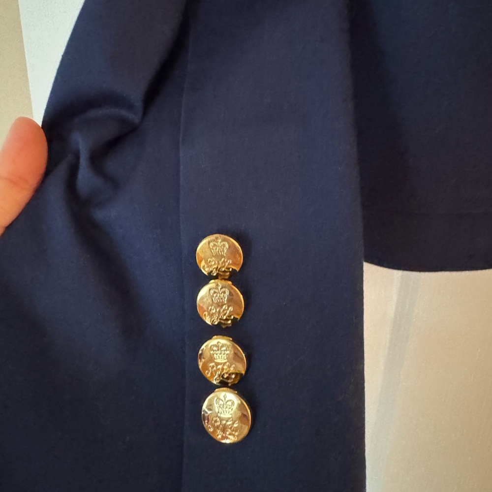 Ralph Lauren Dark Blue Jacket with Gold Crest - Picture 4 of 5
